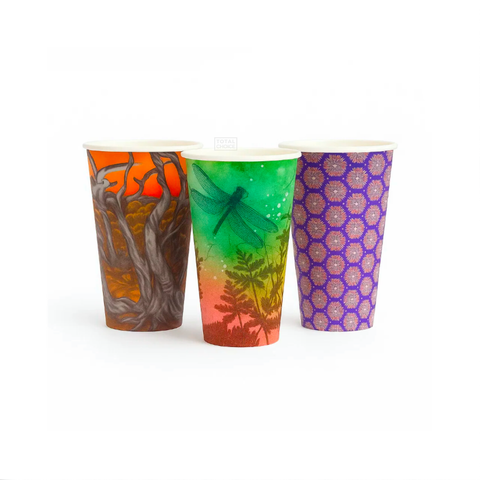 BioPak Double Wall 16oz Coffee Cup 90mm Art Series