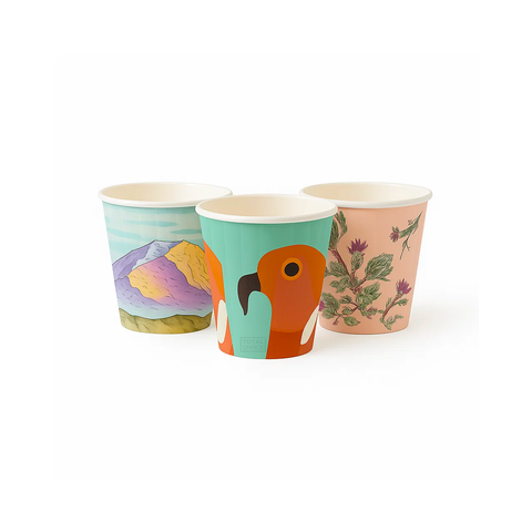 BioPak Double Wall 8oz Coffee Cup 90mm Art Series