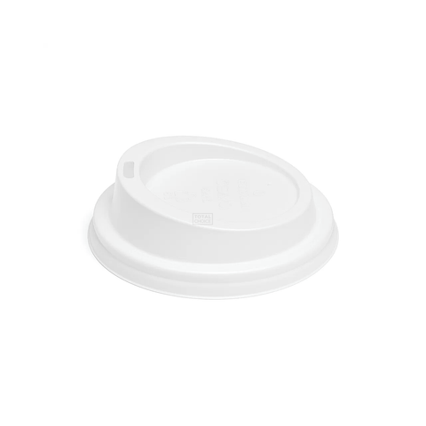 White PS Hot Lid 80mm for 6/8/12oz Cups