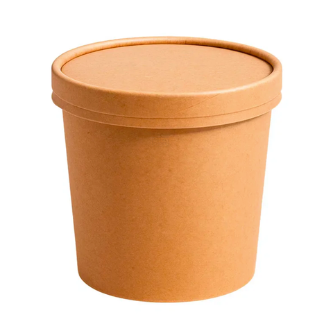 Kraft Container 26oz with Lid