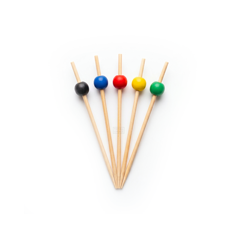 Bamboo Skewer with Ball Tip 125mm