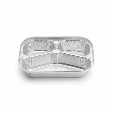 Medium 3-Compartment Foil Container