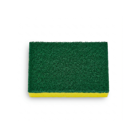 Cleaning Scourer Sponge 15x10cm Green/Yellow