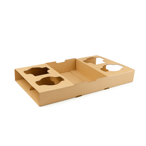 4-Cup Cardboard Drink Tray