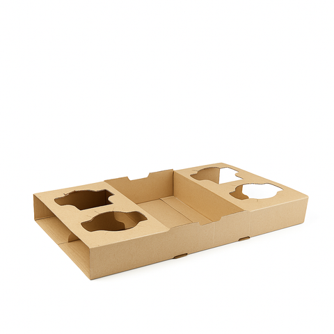 4-Cup Cardboard Drink Tray