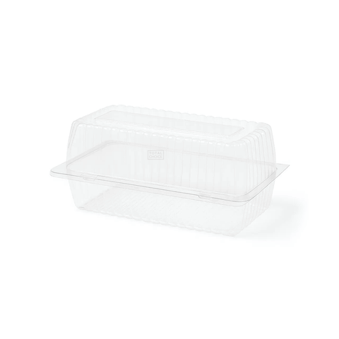 Clear Hinged Bar Cake Container