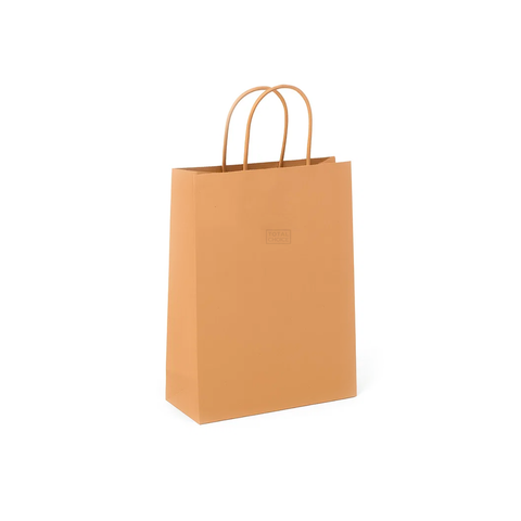 Small Carry Bag #16 Brown with Twist Handle – 24x12x36cm