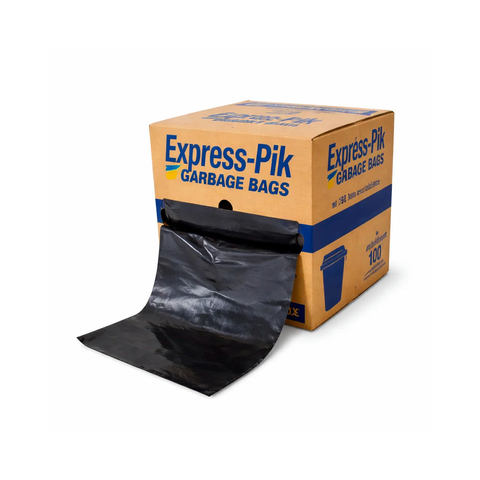 Extra Heavy Duty 82L Black Bin Liners Quik Pik