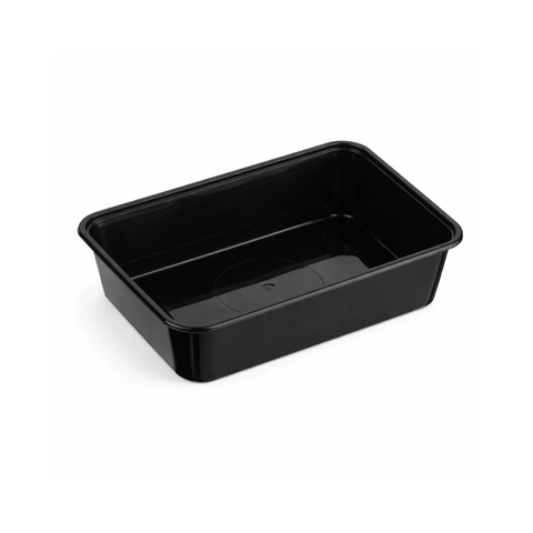 Genfac Rectangular Food Container 500ml Black