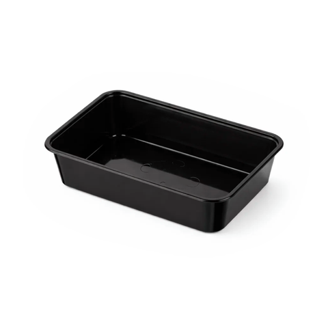 Genfac Rectangular Food Container 500ml Black