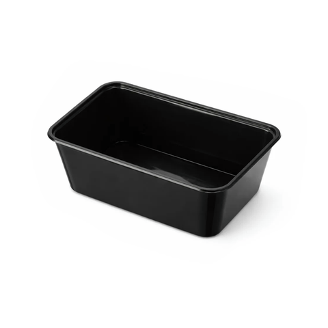 Genfac Rectangular Container 650ml Black