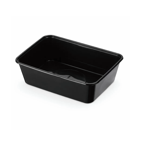 Genfac Rectangular Food Container 750ml Black