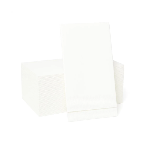 White Quilted 2-Ply Dinner Pocket Napkins