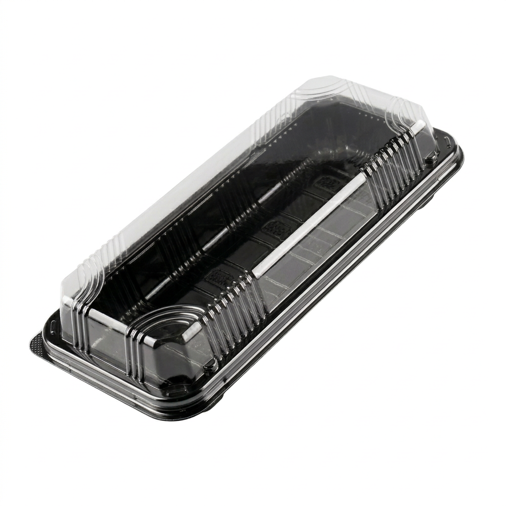 Single Roll Sushi Containers – Hinged Lid – Total Choice