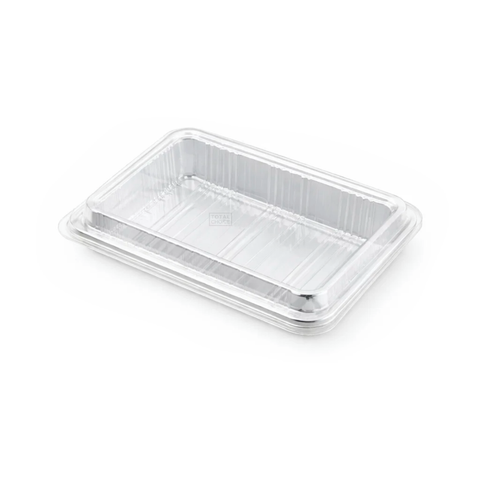 Japanese Clear Container with Hinged Lid Large