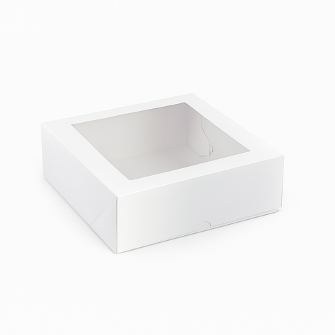 White rectangular box on a white background