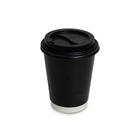 Double Wall Coffee Cup 12oz Black
