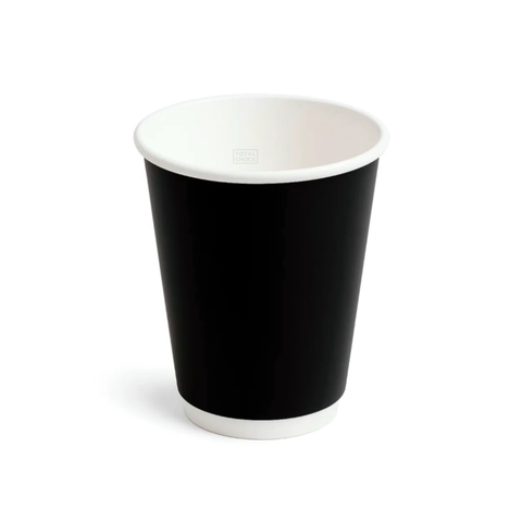 Double Wall Coffee Cup 12oz Black (Pinnacle Brand)