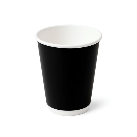 Coffee Cup Double Wall 16oz Black