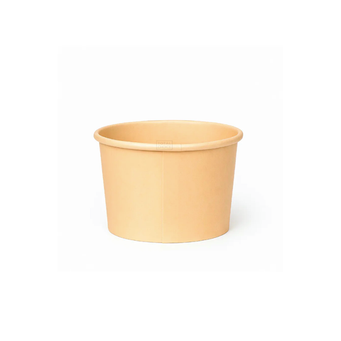 Ice Cream Cup with Lid 4oz Kraft Paper