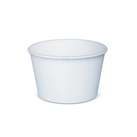 Ice Cream Cup 8oz White Paper
