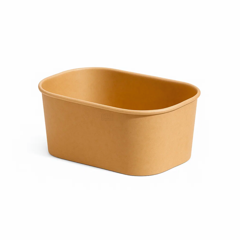 Paper Rectangular Container 1000ml Compostable