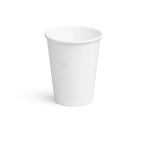 Single Wall Coffee Cup 12oz 80mm White