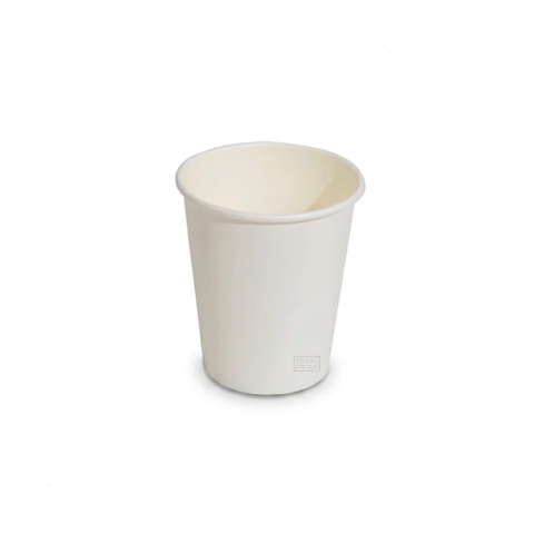 Single Wall Coffee Cup 8oz 80mm White