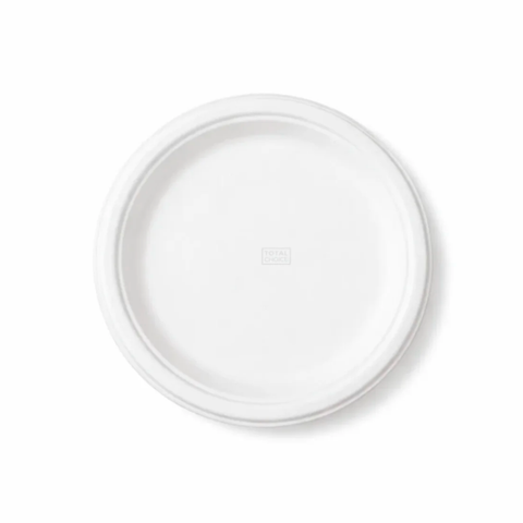 Sugarcane Plate 7" Round White