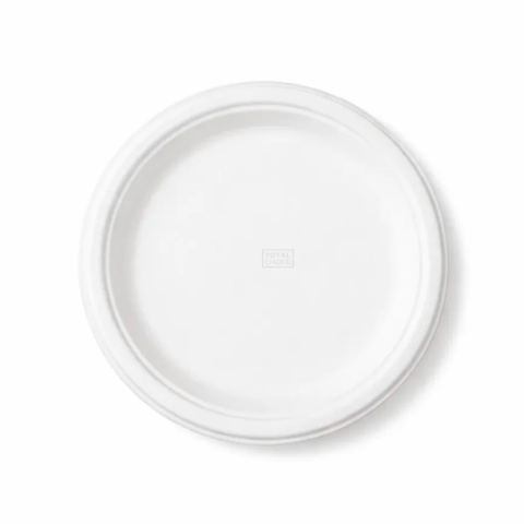 Sugarcane Plate 9" Round White