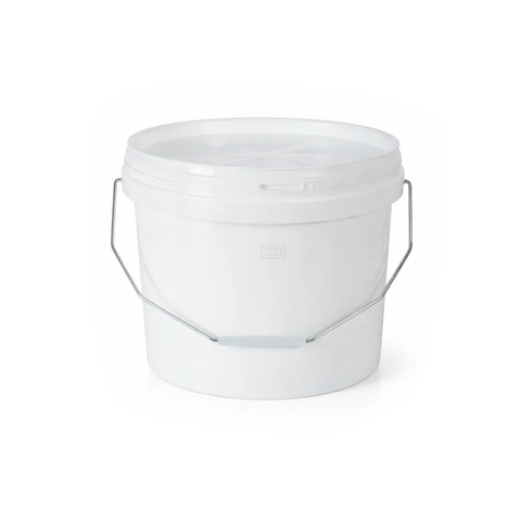 Plastic Pail with Handle – 10 Litre White