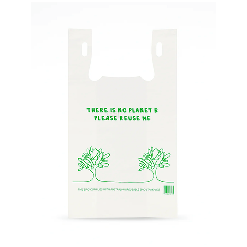 Recycled Plastic Takeaway Bag Large