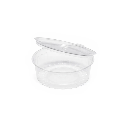 Clear Show-Bowl Flat Lid 16oz