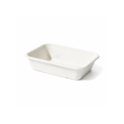 Sugarcane Rectangle Base – 500ml White