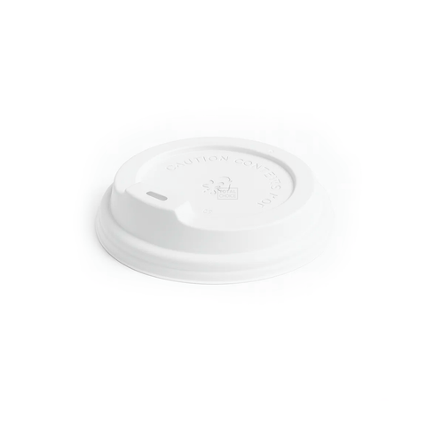 Coffee Cup Sipper Lid White 90mm