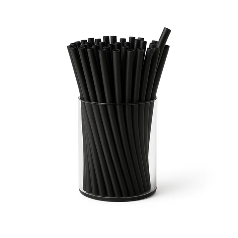 Paper Jumbo Straw 10mm 3 Ply Black