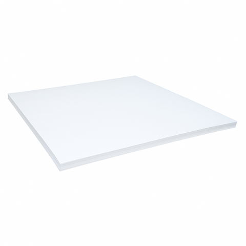 White square tile on a white background