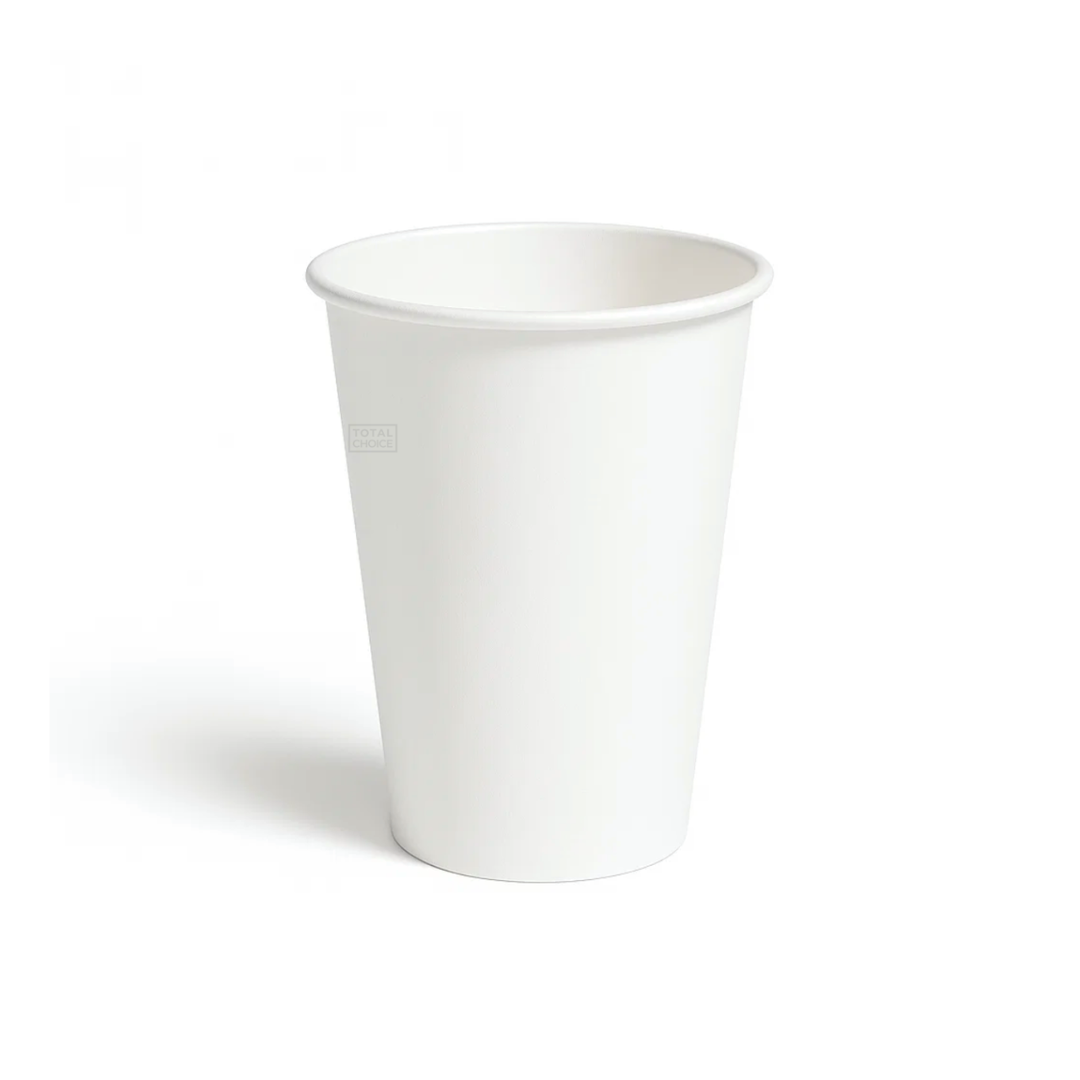 16oz White Coffee Cup (90mm) – Single Wall – Total Choice